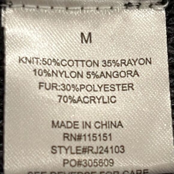 Romeo & Juliet Couture faux fur sweater vest - Picture 8 of 8